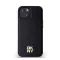 DKNY PU Leather Repeat Pattern Stack Logo Apple iPhone 14 Magsafe kompatibilis hátlap tok, fekete