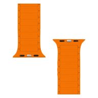   Tactical MagBand Apple Watch 42/44/45/49 mágneses szilikon szíj, szürke/narancs