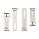 Tactical Tough Band Apple Watch Ultra mágneses szilikon szíj, világosszürke