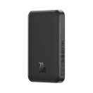 Baseus Mágneses Mini Powerbank, 5000mAh, USB-C 20W, fekete
