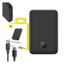 Baseus Mágneses Mini Powerbank, 5000mAh, USB-C 20W, fekete