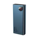 Baseus Adaman Metal powerbank 20000mAh, PD, QC 3.0, 65W, 2xUSB-A + USB-C + micro USB-A,, kék