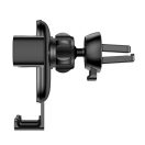 Baseus Cube gravitációs telefontartó szellőzőrácsra, alumínium, fekete