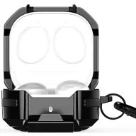   Dux Ducis Secg Samsung Galaxy Buds Live/Buds PRO/Buds2/Buds2 Pro tok karabinerrel, fekete