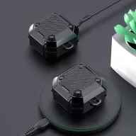   Dux Ducis Secg Samsung Galaxy Buds Live/Buds PRO/Buds2/Buds2 Pro tok karabinerrel, fekete