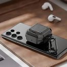 Dux Ducis Secg Samsung Galaxy Buds Live/Buds PRO/Buds2/Buds2 Pro tok karabinerrel, fekete