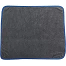 Egyoldalas mikroszálas autó tisztító, szárító törölköző, 60 x 90 cm, 700 g / nm, Wooze Car Towel, szürke/kék