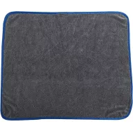   Egyoldalas mikroszálas autó tisztító, szárító törölköző, 60 x 90 cm, 700 g / nm, Wooze Car Towel, szürke/kék