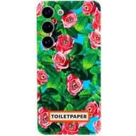 Samsung Galaxy S23 Toiletpaper gyári tok, rózsa minta