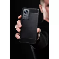 Forcell Carbon Motorola G05 / E15 hátlap tok, fekete
