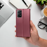 Motorola G05 / E15 Smart Magneto flip tok, burgundi