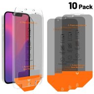   4smarts Second Glass Privacy Apple iPhone 17E / 16E / 14 / 13 / 13 Pro kijelzővédő üvegfólia szett felhelyező kerettel, 10db