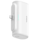 Baseus Compact powerbank / külső akkumulátor Lightning csatlakozóval, 5000mAh, PD, 20W, fehér