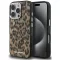 Karl Lagerfeld IML Leopard iPhone 16 Pro Max MagSafe kompatibilis leopárd mintás hátlap tok, barna