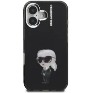   Karl Lagerfeld IML Aquarelle Karl iPhone 16 hátlap tok, fekete