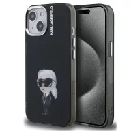   Karl Lagerfeld IML Aquarelle Karl iPhone 15 hátlap tok, fekete