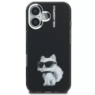   Karl Lagerfeld IML Aquarelle Choupette iPhone 16 hátlap tok, fekete