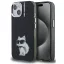 Karl Lagerfeld IML Aquarelle Choupette iPhone 15 hátlap tok, fekete