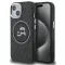 Karl Lagerfeld IML K&CH Heads Repeated Logo iPhone 15 MagSafe kompatibilis hátlap tok, fekete