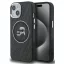 Karl Lagerfeld IML K&CH Heads Repeated Logo iPhone 15 MagSafe kompatibilis hátlap tok, fekete