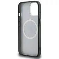   Karl Lagerfeld IML K&CH Heads Repeated Logo iPhone 15 MagSafe kompatibilis hátlap tok, fekete
