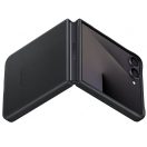 Samsung Galaxy Z Flip 7 KindSuit gyári vegán bőr tok, fekete