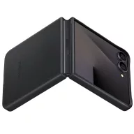   Samsung Galaxy Z Flip 7 KindSuit gyári vegán bőr tok, fekete