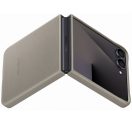Samsung Galaxy Z Flip 7 KindSuit gyári vegán bőr tok, bézs