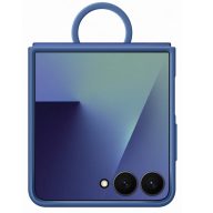   Samsung Galaxy Z Flip 7 Ring Silicone Cover gyári szilikon tok gyűrűvel, kék