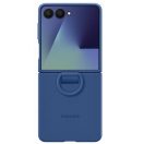 Samsung Galaxy Z Flip 7 Ring Silicone Cover gyári szilikon tok gyűrűvel, kék