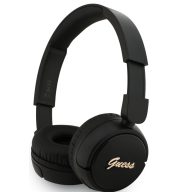   Guess Script Metal Logo Wireless vezeték nélküli fejhallgató, fekete