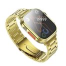 Hoco Y12 Ultra elegáns okosóra hívásfogadó funkcióval, arany