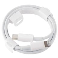  Apple USB-C-Lightning kábel, 1m, 96W, 4.7A, fehér, csomagolás nélkül (Bulk)