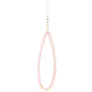 Guess PU Leather 4G Colored Ring Strap Apple iPhone 16 Pro Max MagSafe tok fekete színű karpánttal, rózsaszín-arany