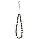 Guess PU Leather 4G Colored Ring Strap Apple iPhone 17e / iPhone 16e MagSafe tok fekete színű karpánttal, fekete-arany