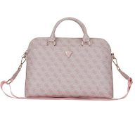   Guess PU 4G Triangle Logo 13/14/15" laptop táska, rózsaszín
