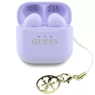   Guess Classic Logo Charm TWS vezeték nélküli fülhallgató, lila