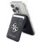 Guess 4G Metal Logo MagSafe kompatibilis kitámasztható kártyatartó, fekete