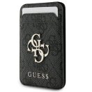 Guess 4G Metal Logo MagSafe kompatibilis kitámasztható kártyatartó, fekete