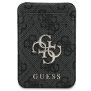 Guess 4G Metal Logo MagSafe kompatibilis kitámasztható kártyatartó, fekete