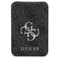   Guess 4G Metal Logo MagSafe kompatibilis kitámasztható kártyatartó, fekete