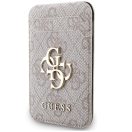 Guess 4G Metal Logo MagSafe kompatibilis kitámasztható kártyatartó, rózsaszín