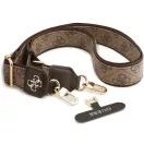 Guess Crossbody Strap PU 4G Metal Logo univerzális pánt, barna