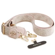   Guess Crossbody Strap PU 4G Metal Logo univerzális pánt, rózsaszín