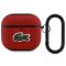 Lacoste Petit Pique Croc Logo Patch AirPods 4 tok, piros