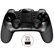   iPega 9076 2.4GHz vezeték nélküli Gamepad / kontroller iOS/PS3/PS4/PC/Android TV/N-Switch kompatibilis, fekete
