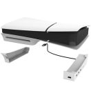 iPega P5S008 PS5 Slim / PS5 Pro vízszintes tartó / állvány, USB HUB, fehér