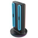 iPega SW2051 Nintendo Switch 2 Joycon kontroller töltő dokkoló állvány RGB világítással, fekete