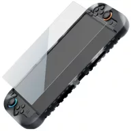   iPega SW2024A Nintendo Switch szilikon tok + tempered glass kijelző védő üvegfólia szett, fekete / átlátszó