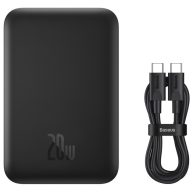   Baseus Mini Air Powerbank / külső akkumulátor, USB-C port, PD + FQI. 6000mAh, 20W, fekete